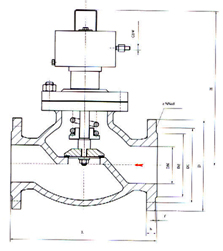 QDQ421F氣動緊急切斷閥結構圖 QDQ421F氣動緊急切斷閥結構圖